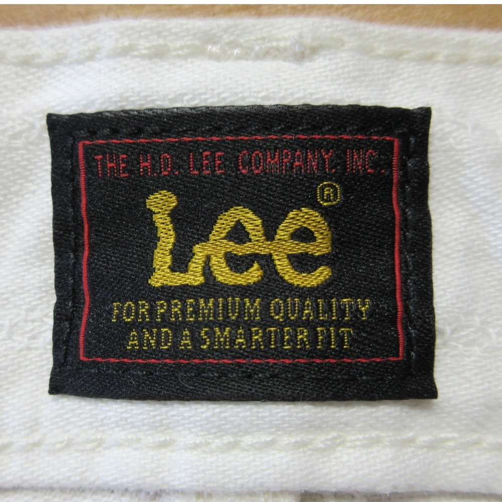 LEE HERITAGE Loose Fit Straight Leg Jeans Sz 12 White Stripe Denim Mid Rise NWT - Picture 9 of 15